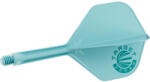 Target Japan Fluturas si tija darts Target Japan K-Flex Aquamarine albastru, fluturas No2 si tija medie (TRG410286)