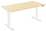 Nowy Styl Íróasztal NOWYSTYL elektromosan állítható magasságú 1600x800 mm fehér T-lábas világos fenyő (WEUP009-00000288) - fotoland