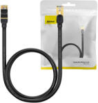Baseus Cablu de rețea Baseus Ethernet RJ45, 10 Gbps, 1 m (negru)