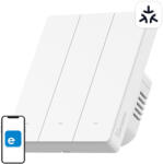 SONOFF Comutator de perete inteligent SONOFF M5-3C-80W Matter (3 canale, pentru ramă)