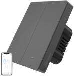 SONOFF Comutator inteligent de perete WiFi SONOFF M5-2C-80 (2 canale, pentru montaj în ramă, grafit)