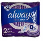 Always Free Day szárnyas egészségügyi betét 2-es méret, 8 db