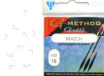 Gamakatsu Akasztó G-method Pole & Match Nr. 18 Silver Fine Hook 10 db (MATCH18)