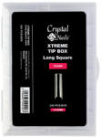 Crystal Nails - XTREME TIP BOX - LONG SQUARE CLEAR - 240DB