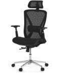  Ergonomikus Irodai Szék, Fekete Hálós, Szinkron Mechanikával, KA-S258-BK