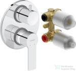 Duravit D-CODE falsík alatti kád/zuhany csaptelep alaptesttel, króm DC5210008010 (DC5210008010)