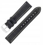 Hirsch Óraszíj Hirsch 0925128080-2-22 fekete 22mm (0925128052-2-22)