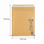 Légpárnás boríték, bubis boríték - Barna 120x175 mm A/11 (W1 méret) 1 darab (A11)