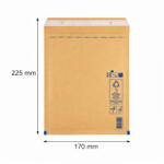  Légpárnás boríték, bubis boríték - Barna 170x225 mm C/13 (W3 méret) 1 darab (C13)