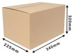  Cosmagküldő doboz, Hullámkarton doboz Z6 340x225x320 mm