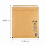  Légpárnás boríték, bubis boríték - Barna 320x455 mm I/19 (W9 méret) 1 darab (I19)