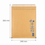  Légpárnás boríték, bubis boríték - Barna 240x350 mm F/16 (W6 méret) 1 darab (F16)