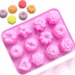 Senzi Cosmetics Szilikon Forma 12 Keksz Muffin Szív Csillag Csokoládé MF-102 (MF-102)