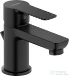 Duravit D-CODE S Minusflow hidegindításos mosdó csaptelep automata leeresztővel, matt fekete DC1013001046 (DC1013001046)