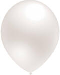 Balloons4party Set 10 baloane latex metalizat sidef alb 30 cm