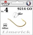VMC Akasztó VMC 9214GO Nr. 4 Limerick Flatted Offset Ground & Float & Pole 10db (9214GO)
