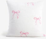 Goldea krepp párnahuzat - rózsaszín masnik 45 x 45 cm