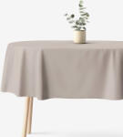 Goldea ovális pamut terítő - szürkésbarna 140 x 180 cm