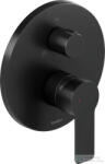 Duravit D-CODE falsík alatti kád/zuhany csaptelep alaptest nélkül, matt fekete DC4210012046 (DC4210012046)