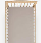 Goldea gyermek pamut lepedő kiságyba - szürkésbarna 60 x 120 cm