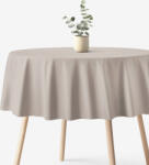 Goldea kör alakú pamut terítő - szürkésbarna Ø 160 cm