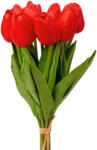 Valex Decor Real touch tulipán köteg, 10 szálas, 33.5cm magas - Piros (LD039-08)