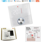  Termosztát gomb víz padlófűtéshez Wifi Tuya LCD Ga 5A fehér (934213413277)