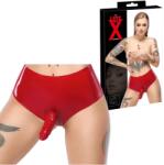  Латексово бельо с реалистичен пенис, размер XL, 15см. - LateX Penis Shorts (29503243021-3)