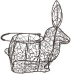 Clayre & Eef Cos din metal negru model Iepuras 26x13x28 cm (6Y4302)