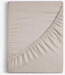 Goldea cearceaf de pat cu elastic din bumbac - gri-maroniu 200 x 200 cm