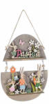 Decorer Decoratiune suspendabila din lemn multicolor model Paste 17x26 cm (A51.44.09B)