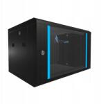 Extralink 6U 600x450 fekete falra szerelhető rack szekrény (EX.7225)