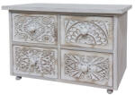 AdTrend Comoda lemn maro alb 44 x 18, 5 x 28 cm (119300) Comoda