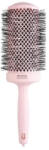 Olivia Garden Expert Blowout Speed Wavy Bristles Pastel Pink - Perie Profesională Rotundă Pastel Pink cu Peri Ondulați, Cilindru Ceramic Extra Lung pentru Uscare Rapidă (OG2225)