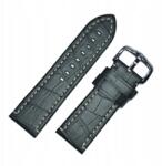 Hirsch Óraszíj Hirsch 10902850-2-28 szürke 28mm (10902850-2-28)