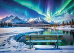 EUROGRAPHICS - Puzzle Northern Lights Yukon - 1 000 piese