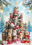 EUROGRAPHICS - Puzzle Cat Christmas Tree - 1 000 piese