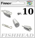  Cseburaszka Finnex Fish Head 10 gr drót 0, 8 mm 5 db (FISHEAD 10)