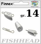  Cseburaszka Finnex Fish Head 14 gr 0, 8 mm drót 5 db (FISHEAD 14)