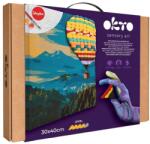 OKTO Set pictura si modelare 3D cu argila usoara, 30x40 cm - Hot Air Balloon flight (KR-OK30009)