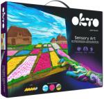 OKTO Set pictura 3D cu argila usoara, 30x40cm - Flowers (KR-OK10001)