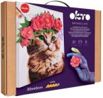 OKTO Set pictura si modelare 3D cu argila usoara, 30x40 cm - A Cat in a Flower Crown (KR-OK30010)