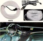  Autóbelső LED szalag USB atmoszféra szalag Fehér
