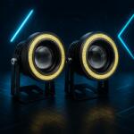  UNIVERZÁLIS 2db Ködlámpa LED COB menetfénnyel 64mm és 89mm 89mm