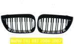  BMW E81 E87 1 Series Hűtőrács Vese kétsoros rács fényes fekete 2004-2007