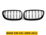  BMW E90 E91 Hűtőrács Vese kétsoros/egysoros rács fényes fekete 4 ajtós 2009-2012 Kétsoros rács