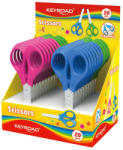 Keyroad Olló 13cm tompa fejű 20 db/display Keyroad Start vegyes színek (KR971844) - nyomtass-olcson