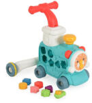 Moni HAPPY TRAIN járássegítő vonat kockákkal formabedobós MENTA