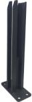 KLIKSTROM Baza pentru fixare gard Neva, KLIKSTROM, 40 x 15 x 7.7 cm, otel, negru
