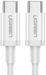 UGREEN Кабел Ugreen US264, от USB-C(м) към USB-C(м), 1m, 60W, бял (UGREEN-60518)